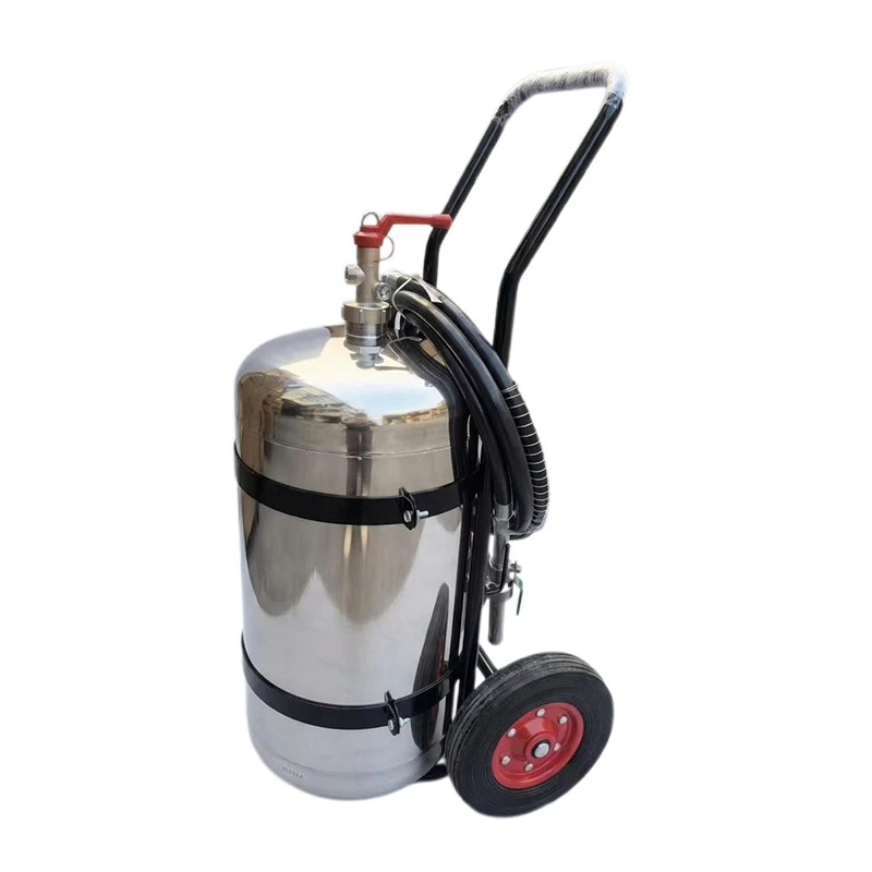 Trolley Stainless Steel Fire Extinguisher