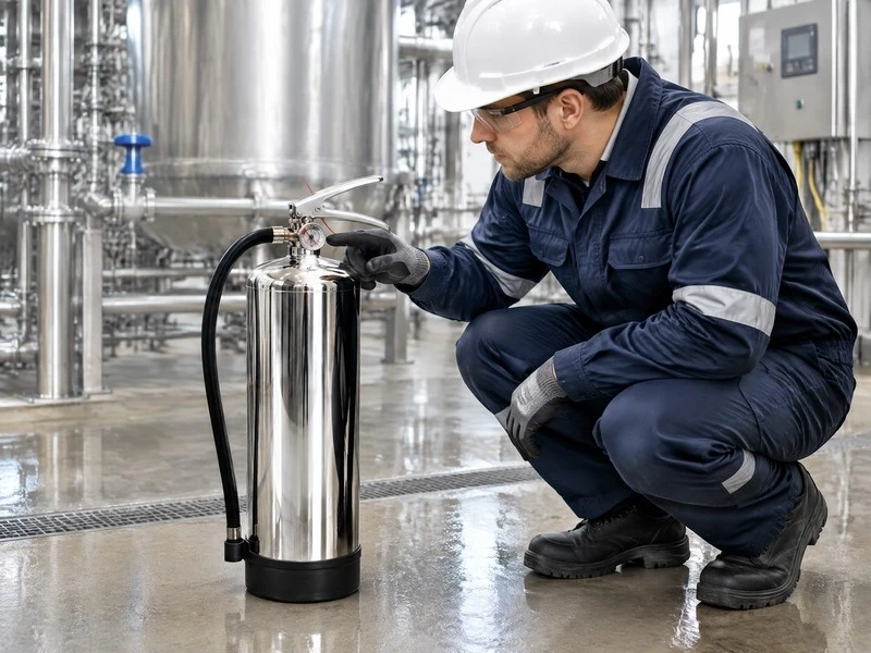 Stainless steel fire extinguishers that have undergone rigorous testing Stainless steel fire extinguishers that have undergone rigorous testing