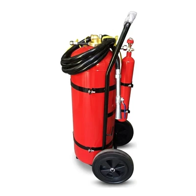 Trolley Fire Extinguisher with External CO2