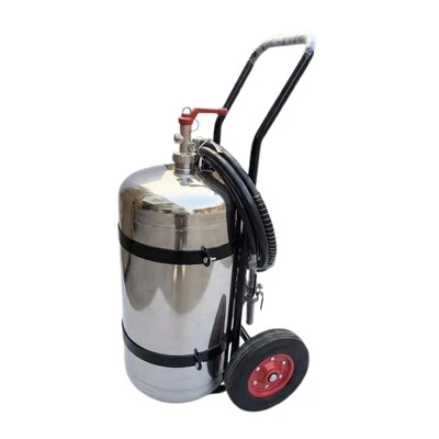 Trolley Stainless Steel Fire Extinguisher